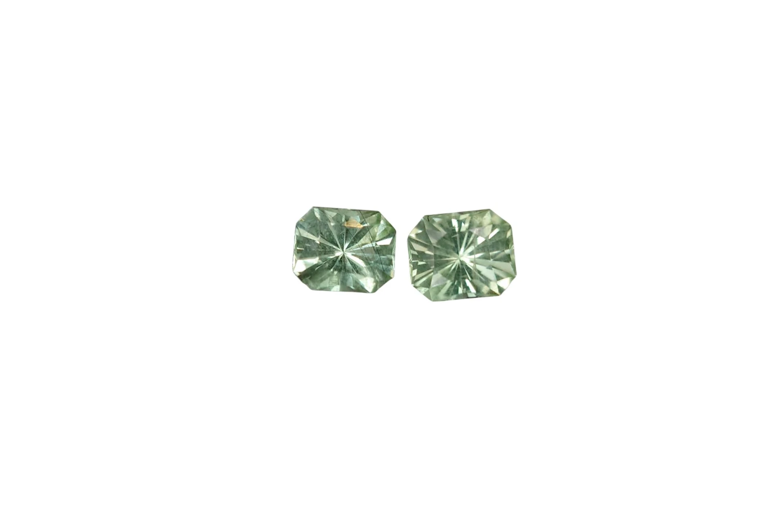 1.75ct Natural Peridot Pair Faceted Loose Gemstone From Pakistan — view 1
